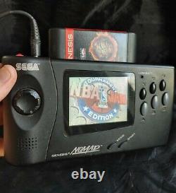 Sega Genesis Nomad System power adapter, controller and 5 games