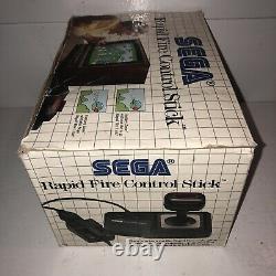 Sega Mastersystem RAPID FIRE CONTROL STICK VGC RARE SMS COMBO BOX Master System