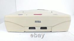 Sega Saturn white Console Japanese system bundle with controller & 6 games 54