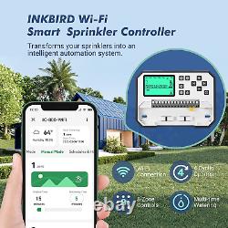 Smart Sprinkler Controller Wifi 8 Zone, Indoor Irrigation System Controller, 8 S