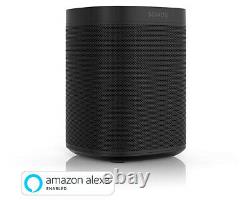 Sonos ONE (Gen 2) Wireless Music System with Alexa Voice Control Black