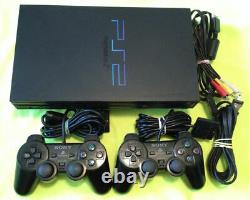 Sony Playstation 2 Console + 2 Controllers + All Cables! PS2 Complete System