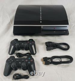 Sony Playstation 3 PS3 250GB Video Game System Fat Console CECHK01 2 CONTROLLER