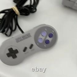 Super Nintendo SNES System Console With 2 OEM Controllers Authentic & Clean