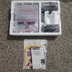Super Nintendo SNES System Control Set Complete in Box CIB In OEM Plastic