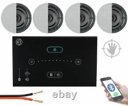 Systemline E50 In wall Bluetooth Media System + Qi65CB Ceiling Speakers Wireless