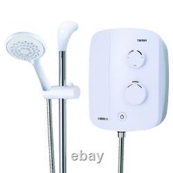Triton Silent Thermostatic Electric Power Shower Bathroom White Chrome TAS2000SR