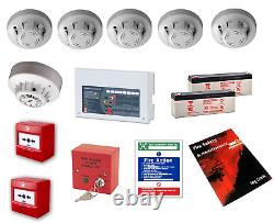 Two Wire Fire Alarm System Contractor Kit Apollo C-Tec 4 Zone Control Panel UK