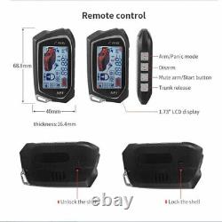Universal 2 Way Car Alarm Security System With Long Distance Controlers Keyless