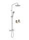 Vado Sirkel Adjustable Thermostatic Shower Column Easyfit Ax-sir-149t-rrk/b-cp