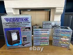 Vectrex Game System With All 18 Original Games And Extra Control Pad