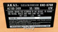 Vintage Akai GXC-570D Stereo Cassette Deck Sensi-Touch Control System