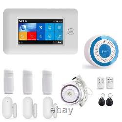 Wireless GSM WiFi Smart Home Burglar Security Alarm Systems Touch Screen KIT