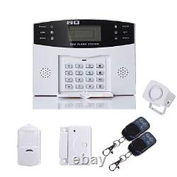 Wireless Gsm LCD Autodial Home House Office Security Burglar Intruder Fire Alarm