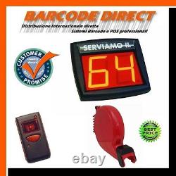 Wireless Queue Management System, Complete, Dispenser, Display, Remote Control